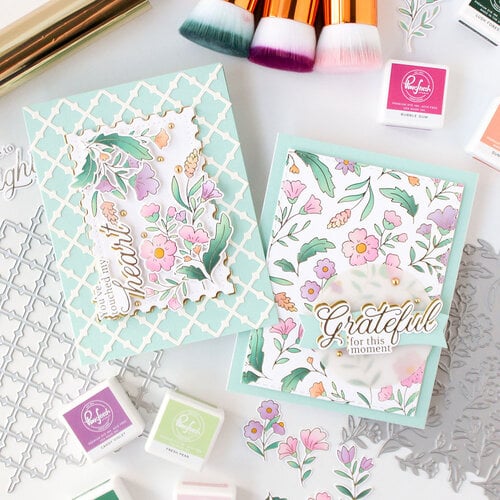 Pinkfresh Studio - Delicate Details Collection - Stencils - Lush Elegance 3 Pinkfresh Studio - Delicate Details Collection - Stencils - Lush Elegance