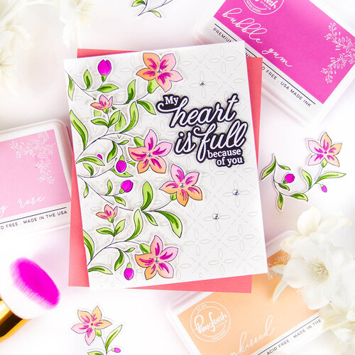 Pinkfresh Studio - Delicate Details Collection - Stencils - Lush Elegance 6 Pinkfresh Studio - Delicate Details Collection - Stencils - Lush Elegance