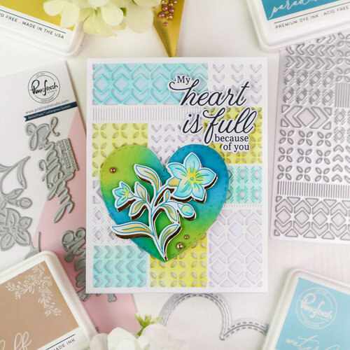 Pinkfresh Studio - Delicate Details Collection - Stencils - Lush Elegance 8 Pinkfresh Studio - Delicate Details Collection - Stencils - Lush Elegance