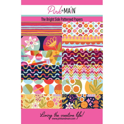 Pink and Main - 8.5 x 5.5 Paper Pack - The Bright Side