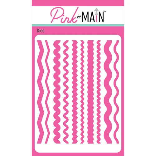 Pink and Main - Dies - Zig Zag Layering Borders 1 Pink and Main - Dies - Zig Zag Layering Borders