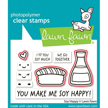 Lawn Fawn - Lawn Cuts - Dies - Soy Happy 2 Lawn Fawn - Lawn Cuts - Dies - Soy Happy