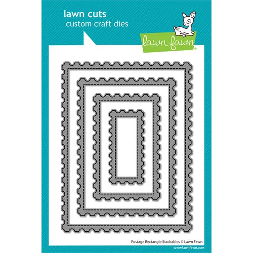 Lawn Fawn - Lawn Cuts - Dies - Postage Rectangle Stackables 1 Lawn Fawn - Lawn Cuts - Dies - Postage Rectangle Stackables