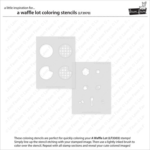 Lawn Fawn - Coloring Stencils - A Waffle Lot 2 Lawn Fawn - Coloring Stencils - A Waffle Lot