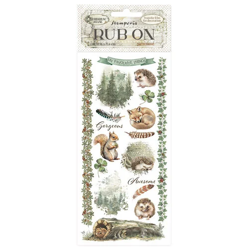 Stamperia - Herbarium Silvae Collection - Rub-On Transfers - Forest