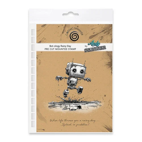 Cosmic Shimmer - Bot-ology Collection - Pre-Cut Rubber Stamps - Rainy Day