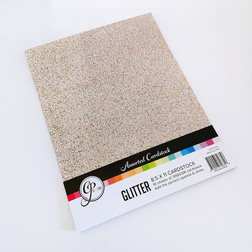 Catherine Pooler Designs - 8.5 x 11 Glitter Cardstock Pack - Assorted - 10 Pack
