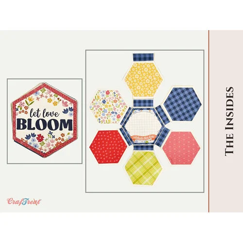 CrafTreat - Scrapbook Blanks - Quick Folio - Hexagon Fold Out