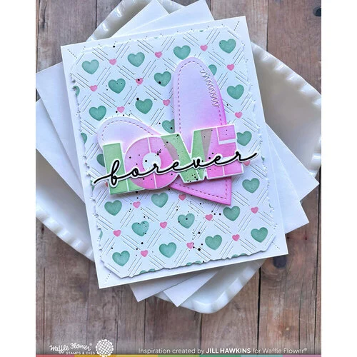 Waffle Flower Crafts - Craft Dies - Dashed Lattice Texture 4 Waffle Flower Crafts - Craft Dies - Dashed Lattice Texture