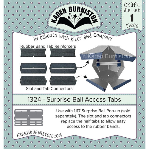 Karen Burniston - Craft Dies - Surprise Ball Access Tabs