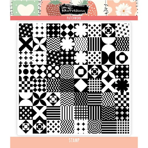 Brutus Monroe - Stitched With Love Collection - Clear Photopolymer Stamps - Patchwork 1 Brutus Monroe - Stitched With Love Collection - Clear Photopolymer Stamps - Patchwork