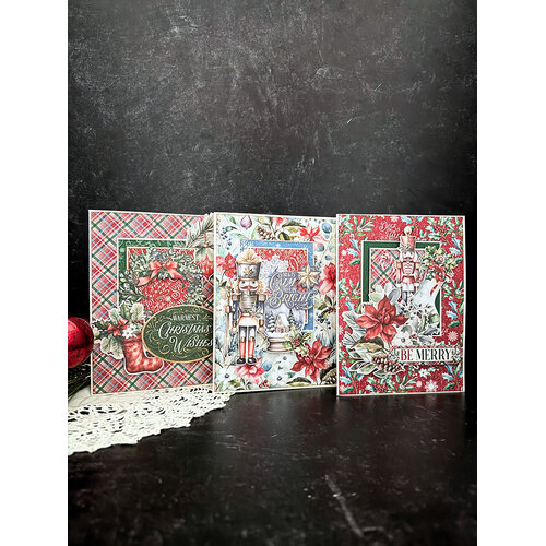 Graphic 45 - Deck The Halls Collection - Card Kits 3 Graphic 45 - Deck The Halls Collection - Card Kits