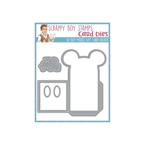 Scrappy Boy Stamps - Dies - Oh Boy Mouse Gift Card Holder 2 Scrappy Boy Stamps - Dies - Oh Boy Mouse Gift Card Holder