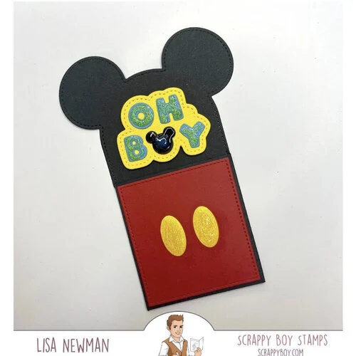 Scrappy Boy Stamps - Dies - Oh Boy Mouse Gift Card Holder 7 Scrappy Boy Stamps - Dies - Oh Boy Mouse Gift Card Holder