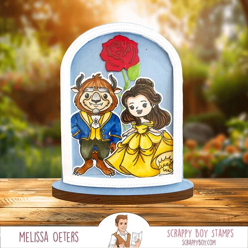 Scrappy Boy Stamps - Dies - Beauty & The Beast