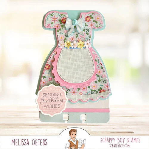 Scrappy Boy Stamps - Dies - Baby Doll Dressed Shaped Card 5 Scrappy Boy Stamps - Dies - Baby Doll Dressed Shaped Card