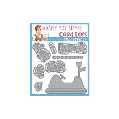 Scrappy Boy Stamps - Dies - Mouse Bumper Car 2 Scrappy Boy Stamps - Dies - Mouse Bumper Car