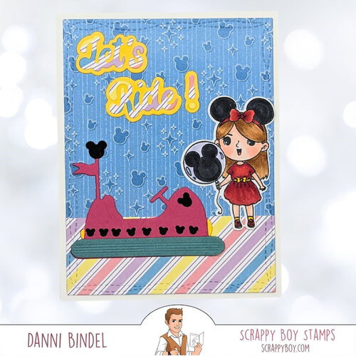 Scrappy Boy Stamps - Dies - Mouse Bumper Car 7 Scrappy Boy Stamps - Dies - Mouse Bumper Car