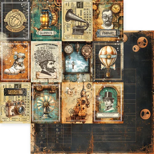 Memory Place - Visionaries Collection - 12 x 12 Double Sided Paper - Visionaries