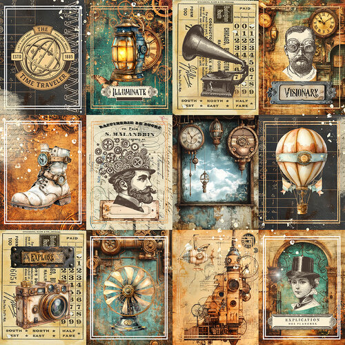 Memory Place - Visionaries Collection - 12 x 12 Double Sided Paper - Visionaries
