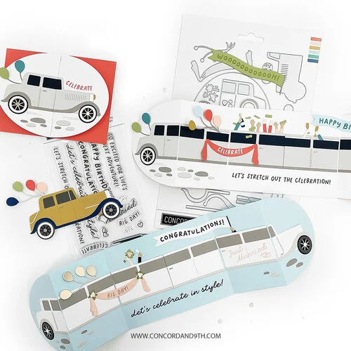 Concord and 9th - Clear Photopolymer Stamps - Limo Party 5 Concord and 9th - Clear Photopolymer Stamps - Limo Party