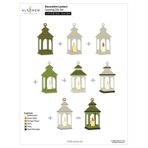 Altenew - Layering Dies - Decorative Lantern