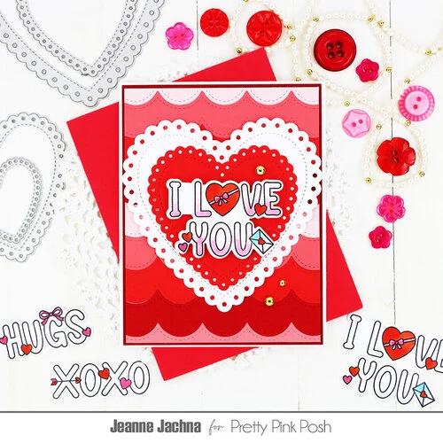 Pretty Pink Posh - Dies - Valentine Word Scenes