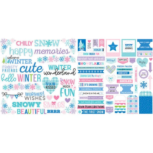 Bella Blvd - Snowflake Season Collection - Ephemera - Words