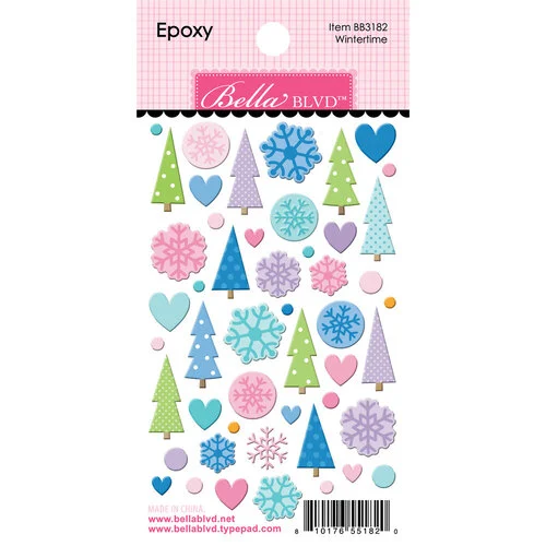 Bella Blvd - Snowflake Season Collection - Epoxy Stickers - Wintertime 1 Bella Blvd - Snowflake Season Collection - Epoxy Stickers - Wintertime