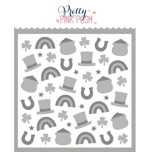 Pretty Pink Posh - Layering Stencils - Lucky Items 1 Pretty Pink Posh - Layering Stencils - Lucky Items
