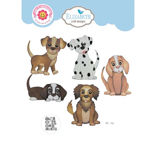 Elizabeth Craft Designs - Dog Days Collection - Dies - Dogs 1 Elizabeth Craft Designs - Dog Days Collection - Dies - Dogs