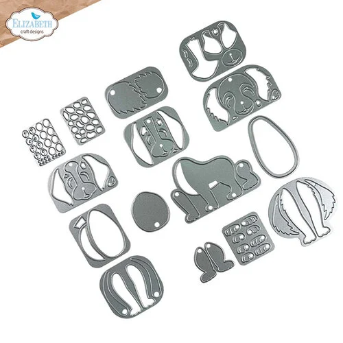 Elizabeth Craft Designs - Dog Days Collection - Dies - Dogs 2 Elizabeth Craft Designs - Dog Days Collection - Dies - Dogs