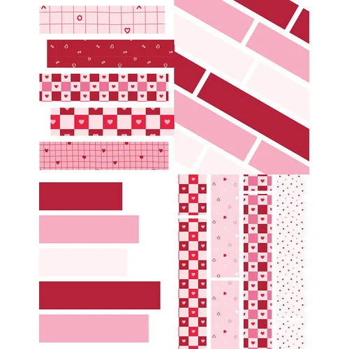 Brutus Monroe - Single Sheets Pattern Map - Hugs And Kisses 1 Brutus Monroe - Single Sheets Pattern Map - Hugs And Kisses