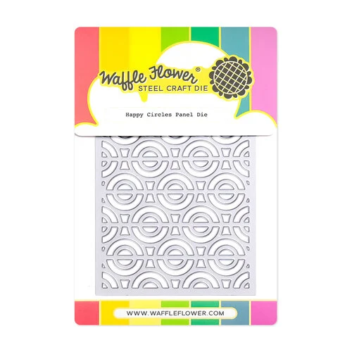 Waffle Flower Crafts - Craft Dies - Happy Circles Panel 1 Waffle Flower Crafts - Craft Dies - Happy Circles Panel