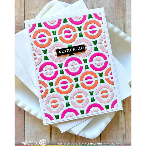 Waffle Flower Crafts - Craft Dies - Happy Circles Panel 8 Waffle Flower Crafts - Craft Dies - Happy Circles Panel