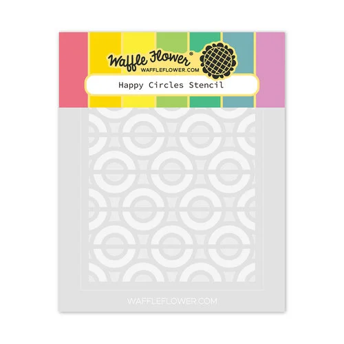 Waffle Flower Crafts - Stencils - Happy Circles 1 Waffle Flower Crafts - Stencils - Happy Circles