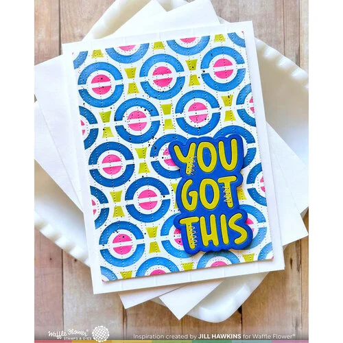 Waffle Flower Crafts - Stencils - Happy Circles 6 Waffle Flower Crafts - Stencils - Happy Circles