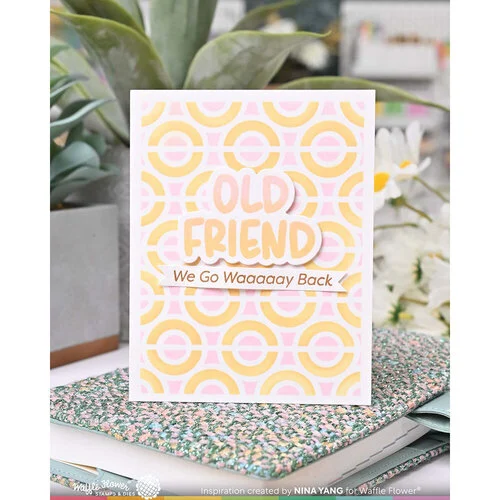 Waffle Flower Crafts - Stencils - Happy Circles 8 Waffle Flower Crafts - Stencils - Happy Circles