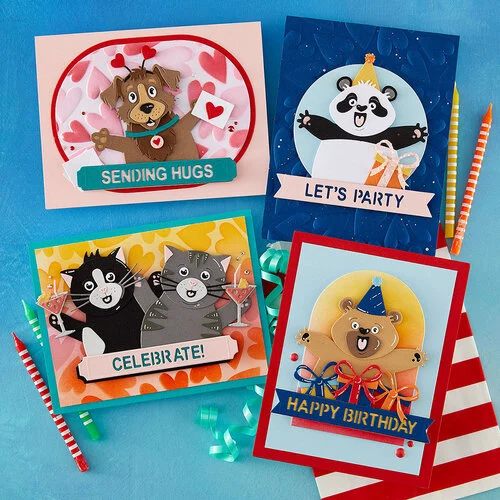 Spellbinders - Simon Hurley - Sending Hugs Collection - Etched Dies - Sending Hugs 2 Spellbinders - Simon Hurley - Sending Hugs Collection - Etched Dies - Sending Hugs