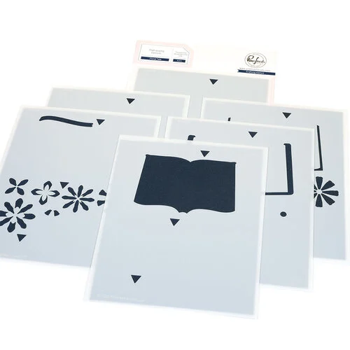 Pinkfresh Studio - Artful Foundations Collection - Stencils - Floral Tale 1 Pinkfresh Studio - Artful Foundations Collection - Stencils - Floral Tale