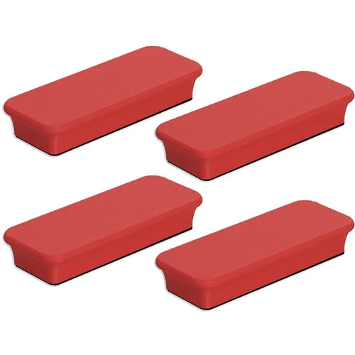 Glassboard Studio - MegaBar Neodymium Magnet - Cherry Red - 4pk