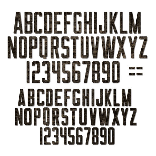 Sizzix - Tim Holtz - Thinlits Dies - Alphanumeric Theory
