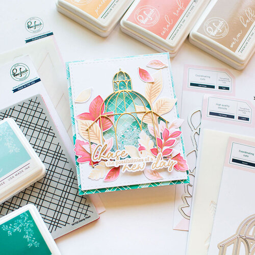 Pinkfresh Studio - Cling Mounted Rubber Stamps - Dainty Plaid