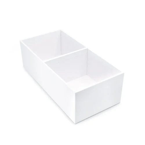 Scrapbook.com - Craft Room Basics - Small Envelope Organizer - 2 Compartments - White