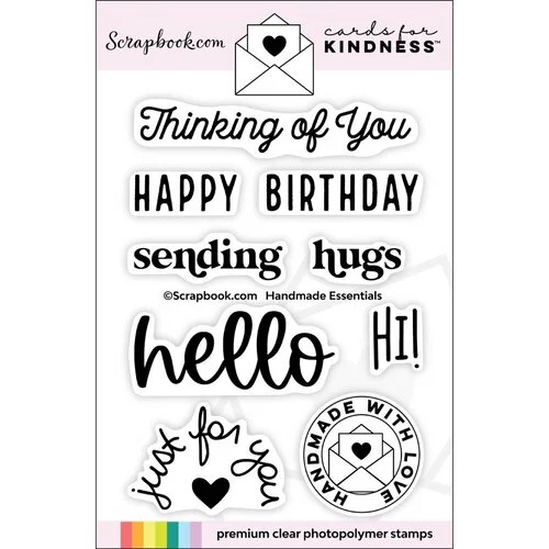 Scrapbook.com - Clear Photopolymer Stamp Set - Handmade Essentials 1 Scrapbook.com - Clear Photopolymer Stamp Set - Handmade Essentials
