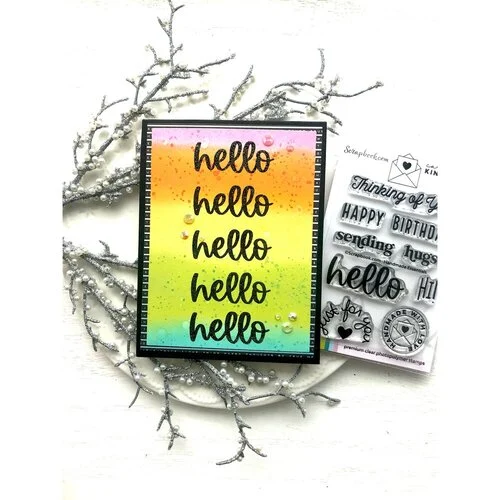 Scrapbook.com - Clear Photopolymer Stamp Set - Handmade Essentials 6 Scrapbook.com - Clear Photopolymer Stamp Set - Handmade Essentials