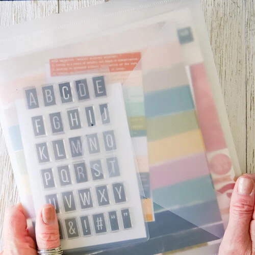 Scrapbook.com - Storage Envelopes - Plastic - 9 x 11.5 - Letter Size - 5 Pack