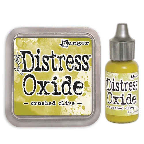 Ranger Ink - Tim Holtz - Distress Oxide Ink Pad and Reinker - Crushed Olive