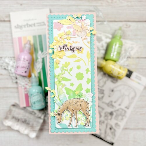 Scrapbook.com - Pops of Color - Bundle with Silicone Mat and Scraper - Spring Kit