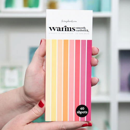 Scrapbook.com - Warms - Smooth Cardstock Paper Pad - Double Sided - 3.5 x 8.5 - 40 Sheets 3 Scrapbook.com - Warms - Smooth Cardstock Paper Pad - Double Sided - 3.5 x 8.5 - 40 Sheets